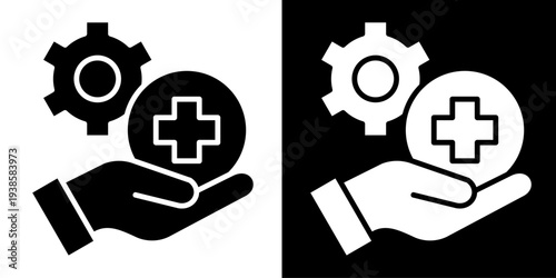 First-Aid In Monochrome Glyph