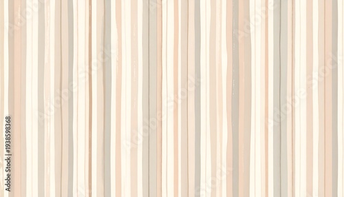 Vertical stripes of tan, beige, and light gray with subtly textured, brush-stroke-like edges