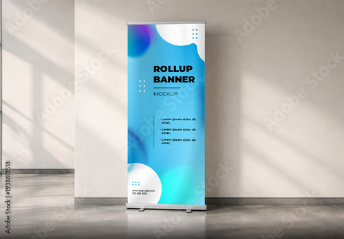 Rollup Banner Stand Display Mockup