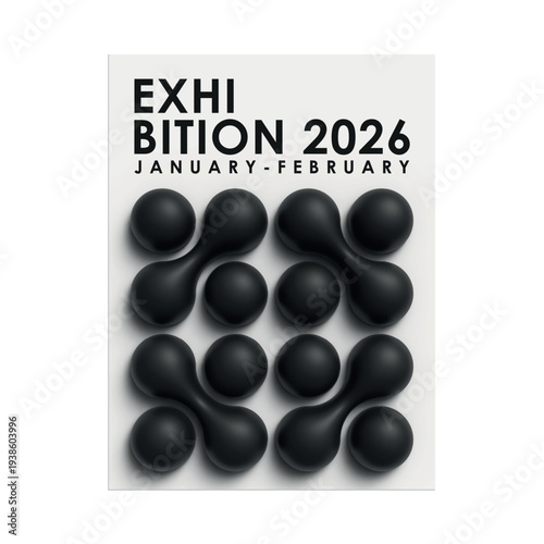 3D Bauhaus Geometric Poster