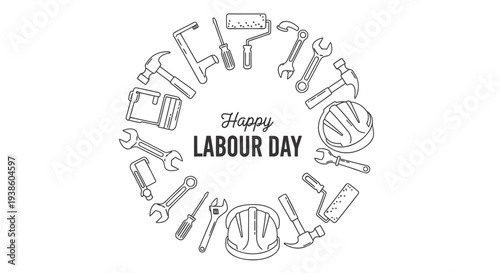Labour Day icon set vector