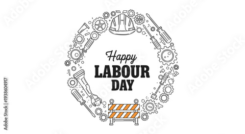 Labour Day icon vector