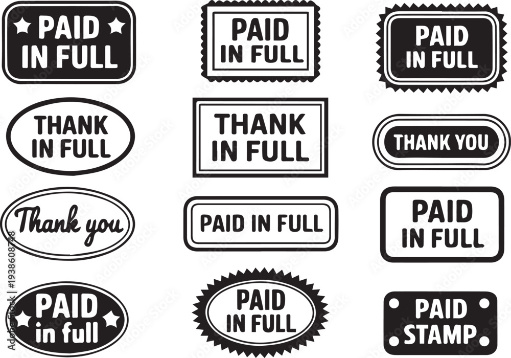 Fototapeta premium Financial Confirmation Stamp Vector Design