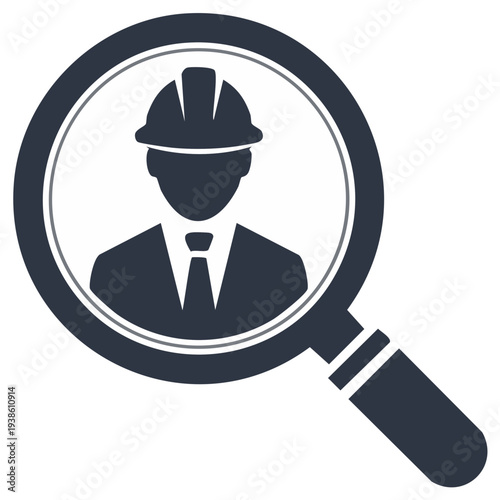 Looking for Construction Professional Under Magnifying Glass Engineering Job Search