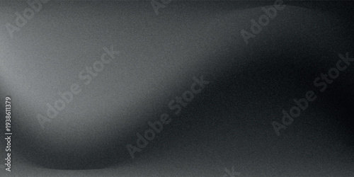 Grey gradient grain texture background gray black white monochrome smooth grainy backdrop design copy space
