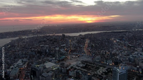 Time-lapse footage of Istanbul, Hagia Sophia, the Bosphorus bridges and harbor, and an aerial shot of a bridge shrouded in fog.