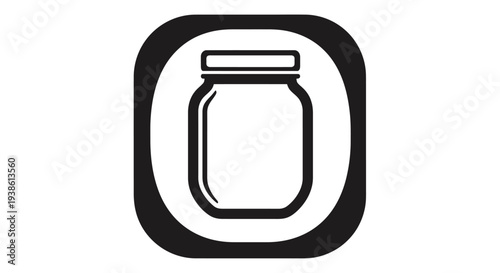 Simple Glass Jar Icon