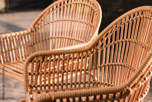 Beautiful handcrafted rattan chairs.