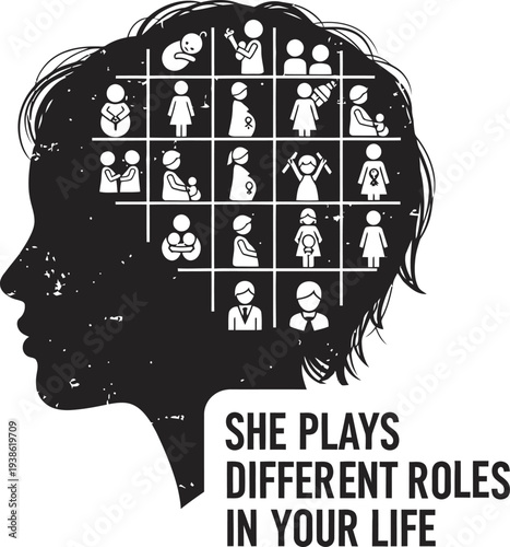 Happy Women's Day Celebration, She Plays Many Roles in Your Life A Symbol of Versatility and Womanhood