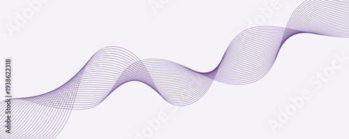 abstract background with purple ribbon
