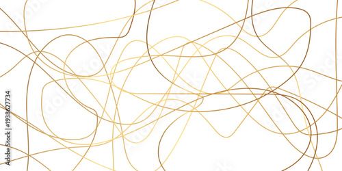 Abstract wavy lines flowing curve golden gradient color on transparent background. Abstract white background colorful lines. modern wavy stripes on white background isolated.