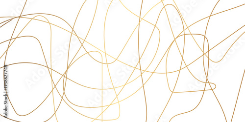 Abstract wavy lines flowing curve golden gradient color on transparent background. Abstract white background colorful lines. modern wavy stripes on white background isolated.