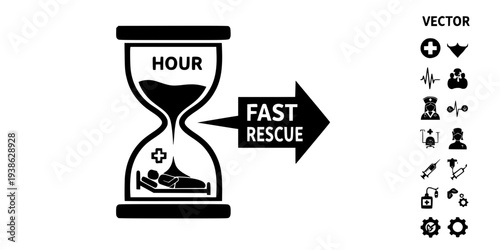 Sepsis Golden Hour Time Critical Icon
