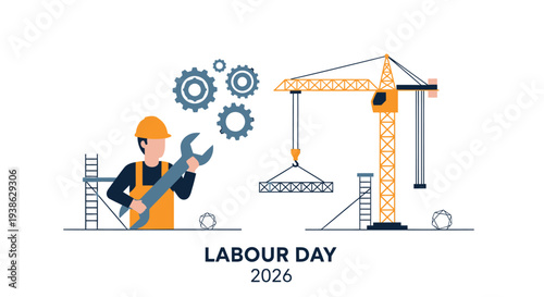 Labour Day 2026 vector illustration