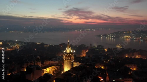 Time-lapse footage of Istanbul, Hagia Sophia, the Bosphorus bridges and harbor, and an aerial shot of a bridge shrouded in fog.