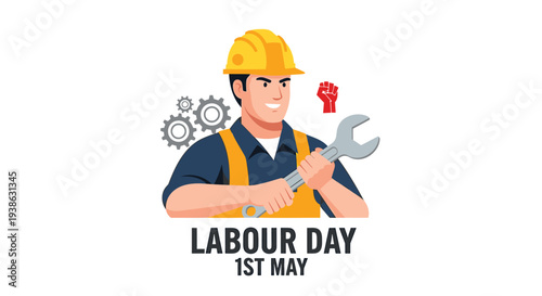 Labour Day 1st May vector illustration
