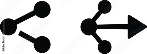 Molecular structure diagram with atoms and bonds illustrating chemical connections and reactions with arrows