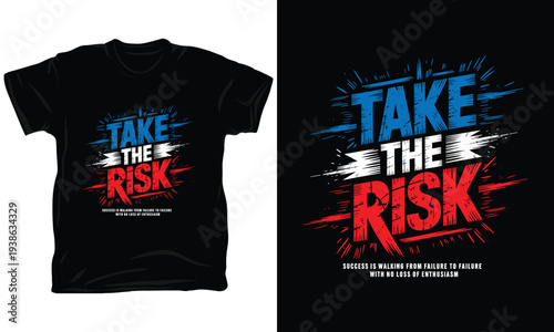 Take the risk success is walking from failure to failure illustration