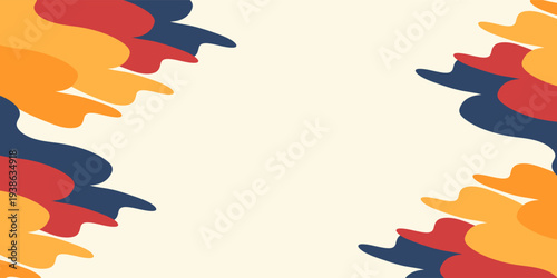 abstract colorful wave shapes banner background panoramic  purple  sparse  bent  modern art good nice  template old pattern wallpaper