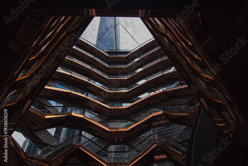 Tableau sur toile The Vessel, a futuristic art installation in Hudson Yards NYC