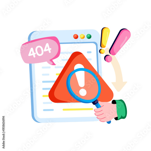         A creative design vector of error 404 