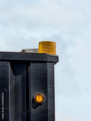 Industrial Amber Beacon Light on Heavy Vehicle