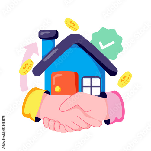 Premium download illustration of home deal