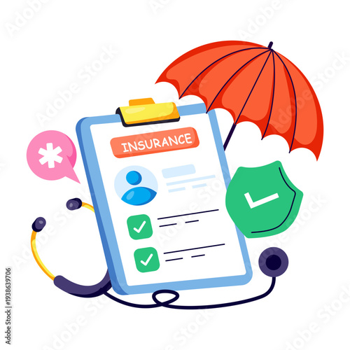 Premium download illustration of medical insurance 