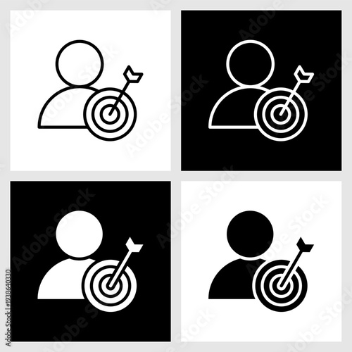 Clarity of Role Icon with Black and White Background