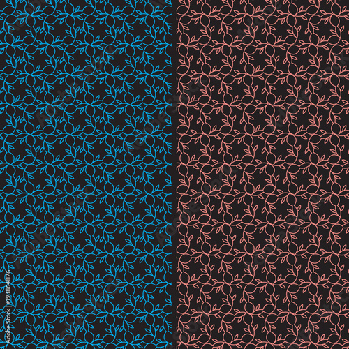 betta fish pattern vector illustration