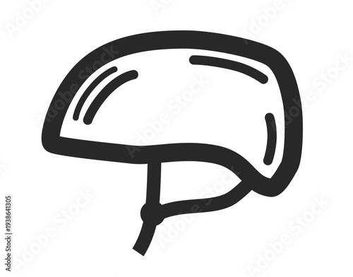 helmet symbol vector icon sport bicycle protection helmet