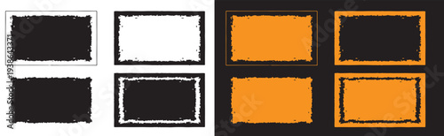 A graphic design composition with rectangular shapes