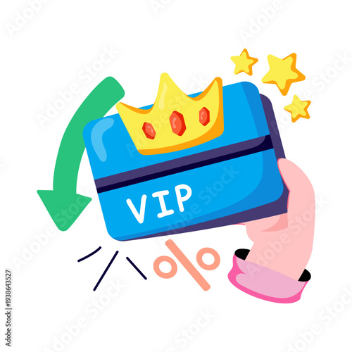 Premium download illustration of loyalty card