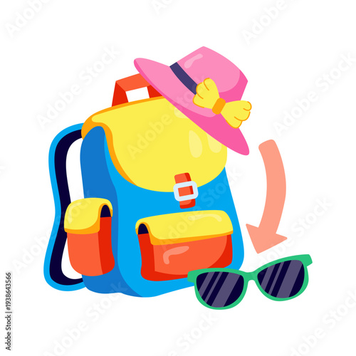 Premium download illustration of travel bag