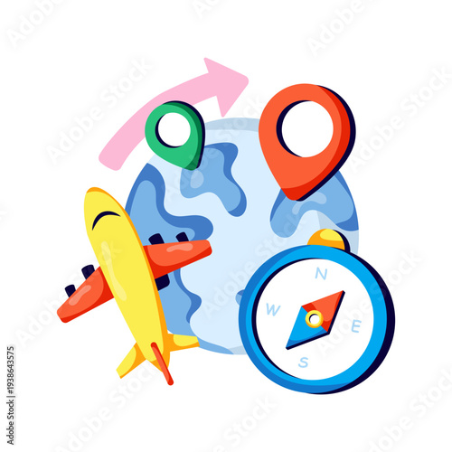 Premium download illustration of world tour 