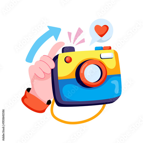 Premium download illustration of camera 