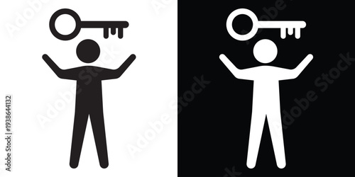 An illuminated light bulb icon with radiating rays and upward arrows. Represents a breakthrough, bright ideas, and the rapid expansion of innovative thinking in a professional vector format.