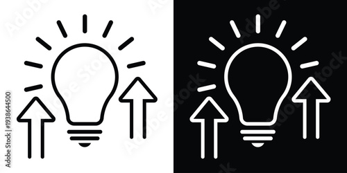 Silhouette of a person holding a flag, representing success, achievement, and leadership. Minimalist vector illustration in black and white styles, perfect for business and goal-setting concepts.