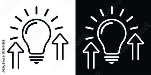 Silhouette of a person holding a flag, representing success, achievement, and leadership. Minimalist vector illustration in black and white styles, perfect for business and goal-setting concepts.