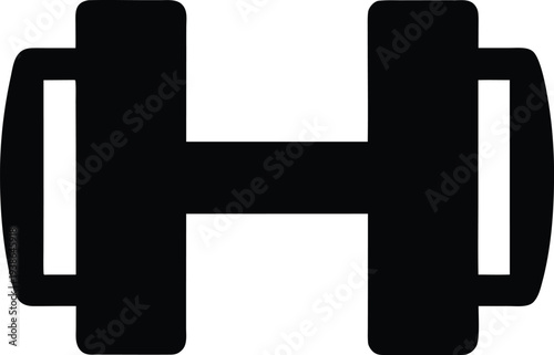 olympic barbell silhouette vector illustration on transparent background