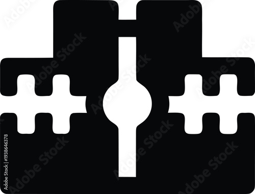 free weights area silhouette vector illustration on transparent background