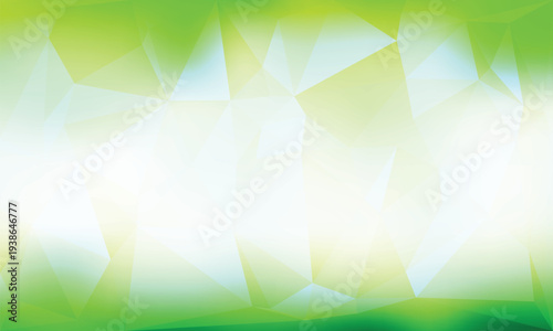 Green white and yellow geometric shapes abstract background