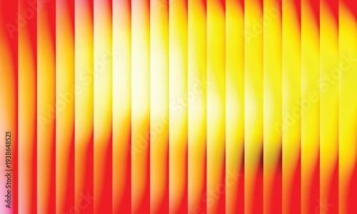 Vertical gradient stripes in shades of red orange and yellow