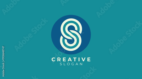 This logo features an innovative design with intertwined letters in a circular shape, representing creativity, unity, and modern branding for diverse businesses.