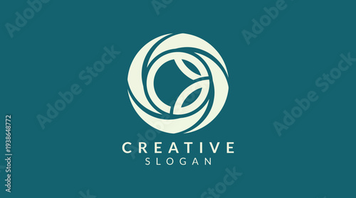 This logo showcases a swirling design representing creativity and innovation, effectively combining modern aesthetics with vibrant colors to attract attention.