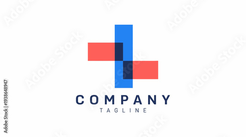This logo combines overlapping red and blue blocks to form a bold plus sign, suggesting collaboration, support, and unity for various organizations and causes.