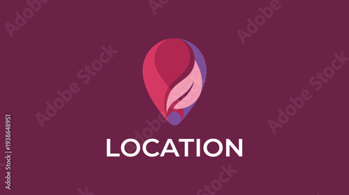 An eye-catching location pin logo that integrates subtle shapes representing movement, perfect for navigation apps, travel, or location-based services looking to attract users.