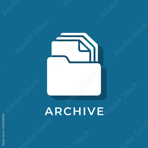 This image showcases a modern archive folder, representing the importance of organization and preservation of documents in a digital age filled with information overflow.