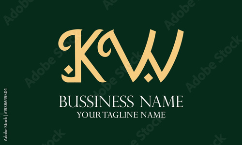 KW K kw initial logo | initial based abstract modern minimal creative logo, vector template image. luxury logotype logo, real estate homie logo. typography logo. initials logo