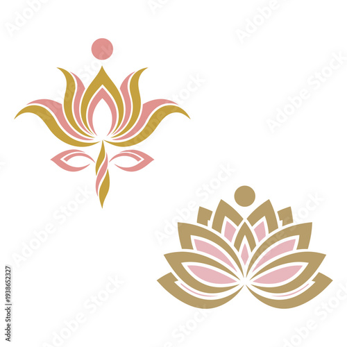 Stylized Lotus Flower Designs